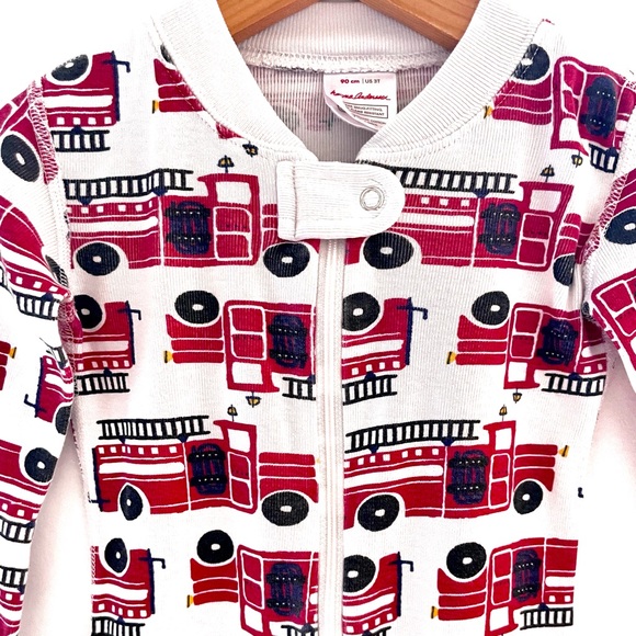 Hanna Andersson Other - Hanna Andersson Organic Unisex Firetruck Red Sleeper One-Piece Pajamas, Footless